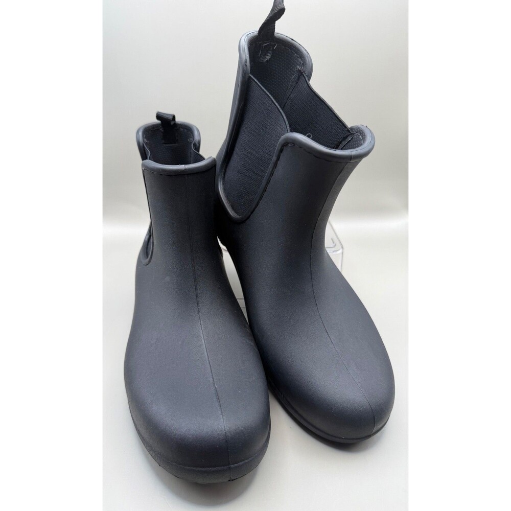 Crocs Freesail Womens Size 9 Black Round Toe Pull On Ankle Chelsea Boots 204630